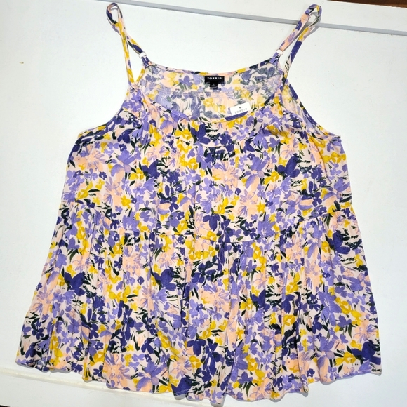 Torrid Purple and Yellow Floral Camisole - Picture 1 of 10